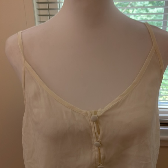 Off white button down camisole, NWOT - Picture 2 of 3